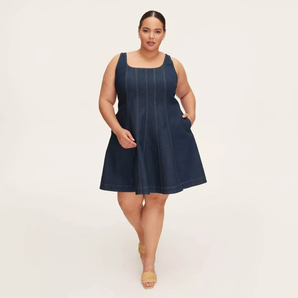 kate spade new york x Target Size 28 Women's Denim Seamed Mini Dress (~4X)